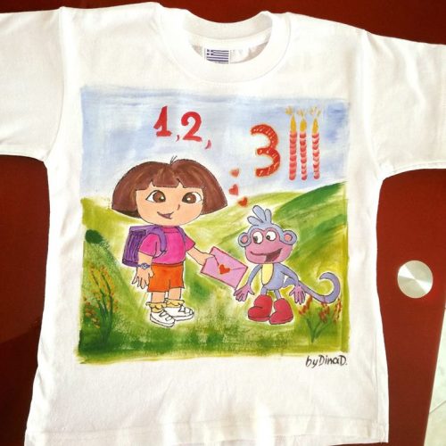 Μπλουζάκι γενεθλίωνDora the explorer