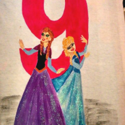 Μπλουζάκι γενεθλίων Elsa Frozen 2