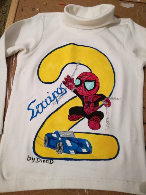 Μπλουζάκι γενεθλίων Baby SpiderMan