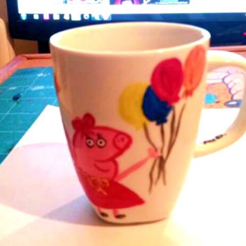 Κούπα ζωγραφισμένη  ,Peppa Pig