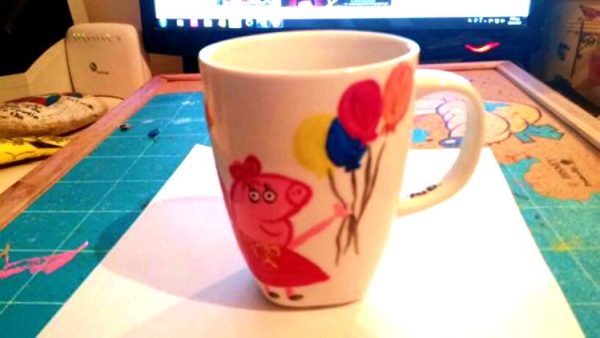 Κούπα ζωγραφισμένη  ,Peppa Pig