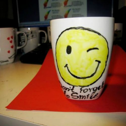 Κούπα ζωγραφισμένη,Smile,χαμόγελο