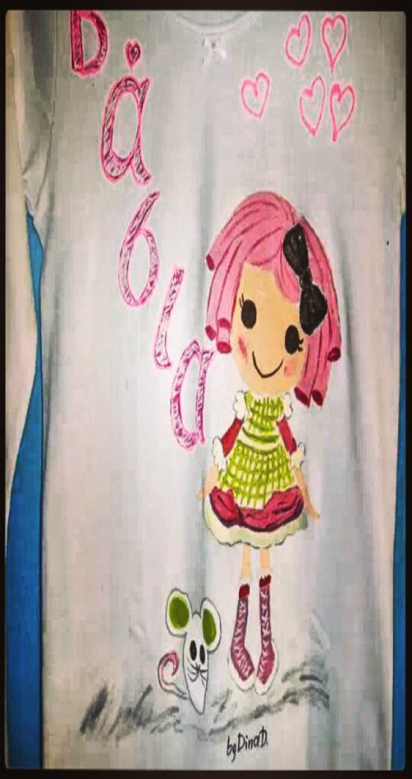 Μπλούζα παιδική ζωγραφισμένη,Lalaloopsy