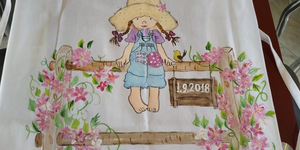 Ποδιά νονάς , βάφτισης , Sarah Kay - Image 4